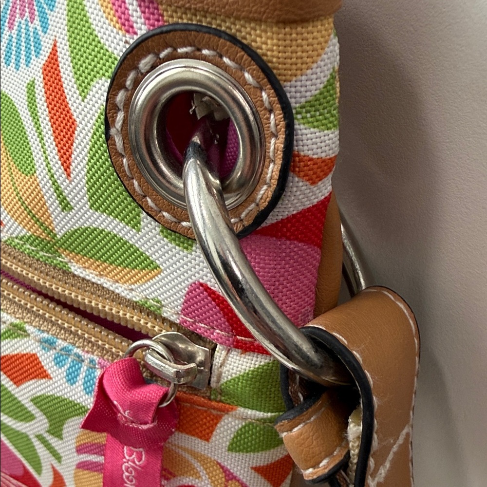 Lily Bloom Triple Zip Floral Crossbody Purse - Picture 8 of 11